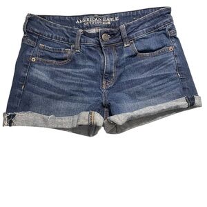 American Eagle Outfitters Dark Blue Jean Shorts
